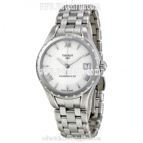 Tissot Lady 80 Automatic White Mother of Pearl Dial Stainless Steel Ladies Watch T0722071111800