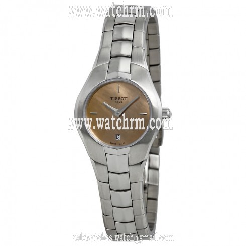 Tissot Lady Round Orange Dial Stainless Steel Ladies Ladies Watch T0960091143100
