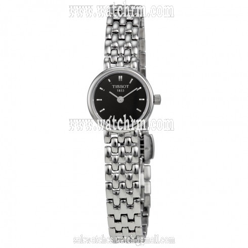 Tissot Lovely Black Dial Stainless Steel Ladies Watch T0580091105100