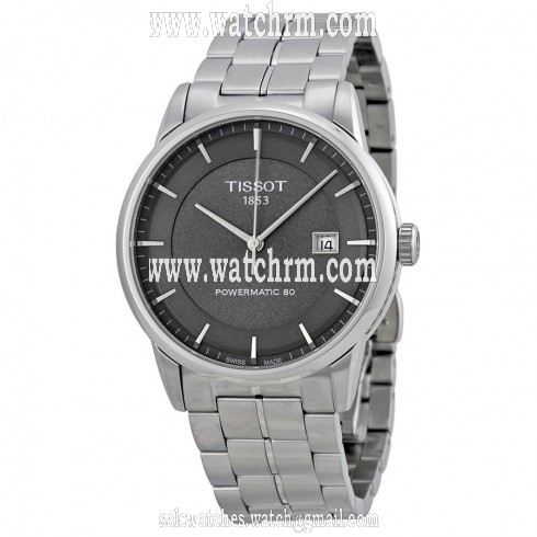 Tissot Luxury Automatic Anthracite Dial Stainless Steel Men's Watch T0864071106100