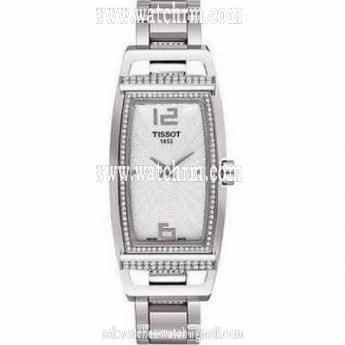 Tissot My T Tonneau Silver Dial Stainless Steel Ladies Watch T0373091103701