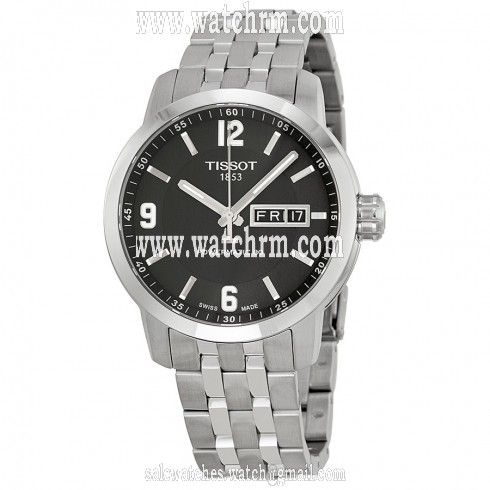 Tissot Powermatic 80 Black Dial Stainless Steel Men's Watch T0554301105700