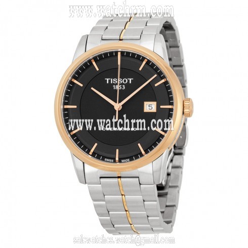 Tissot Powermatic 80 Black Dial Stainless Steel Men's Watch T0864072205100