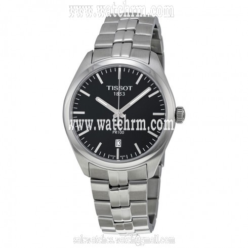 Tissot PR 100 Black Dial Stainless Steel Men's Watch T1014101105100
