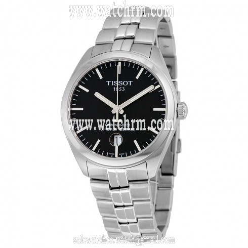 Tissot PR 100 COSC Black Dial Stainless Steel Men's Watch T1014511105100