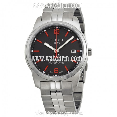 Tissot PR100 Automatic Anthracite Dial Stainless Steel Men's Watch T0494071106700