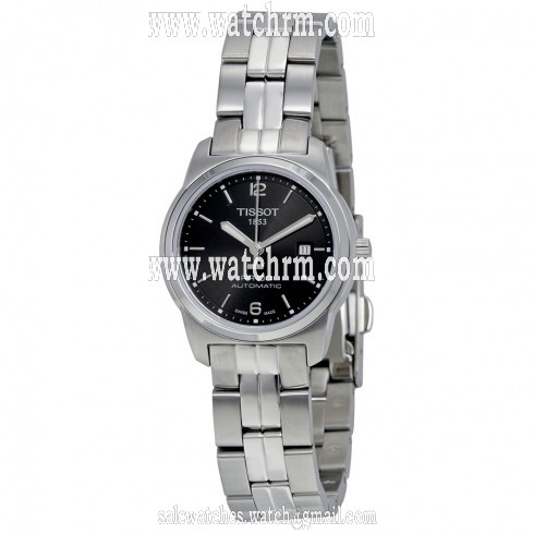 Tissot PR100 Automatic Black Dial Ladies Watch T0493071105700