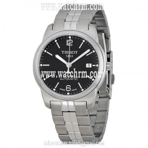 Tissot PR100 Automatic Black Dial Stainless Steel Men's Watch T0494071105700
