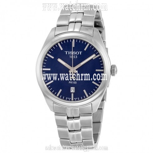 Tissot PR100 Blue Dial Stainless Steel Men's Watch T1014101104100