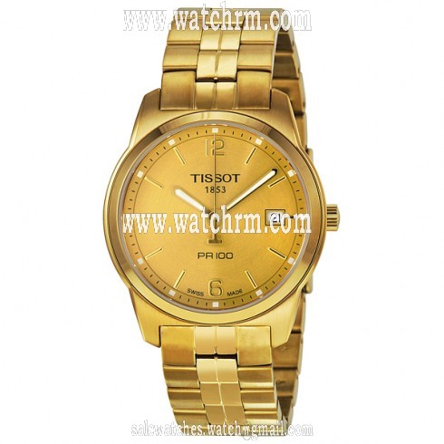 Tissot PR100 Gold PVD Men's Watch T0494103302700