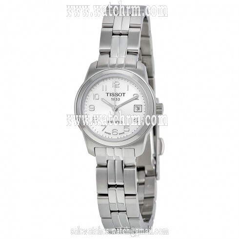 Tissot PR100 Silver DIal Stainless Steel Ladies Watch T0492101103200
