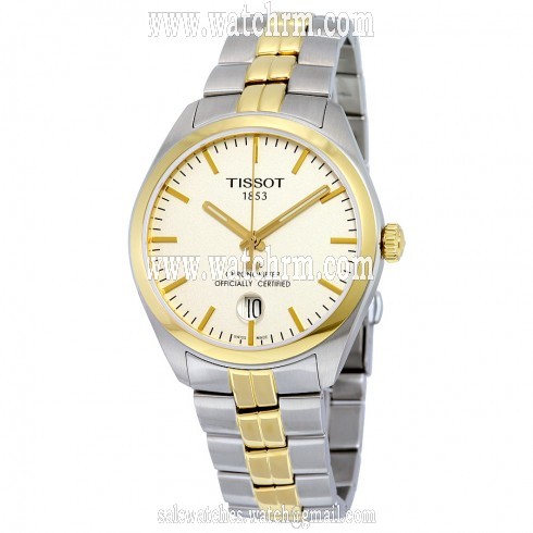 Tissot PR100 Silver Dial Two Tone Stainless Steel Men's Watch T1014512203100