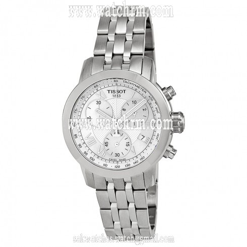 Tissot PRC 200 Chronograph Mother of Pearl Dial Stainless Steel Ladies Watch T0552171111300