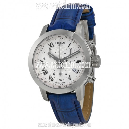 Tissot PRC 200 Chronograph Silver Dial Stainless Steel Ladies Watch T0552171603300