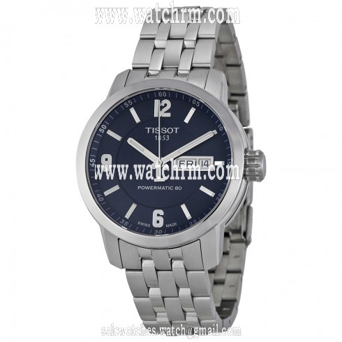 Tissot PRC 200 Powermatic 80 Automatic Blue Dial Stainless Steel Men's Watch T0554301104700