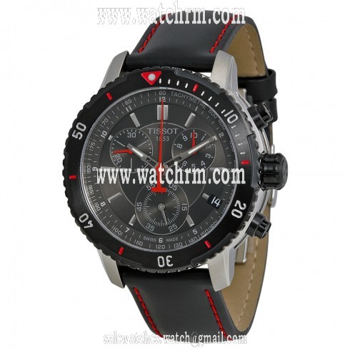 Tissot PRS 200 Chronograph Black Dial Men's Watch T0674172605100
