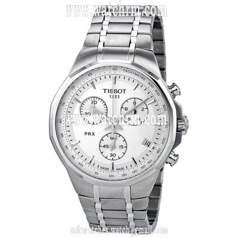 Tissot PRX Classic Chronograph Silver Dial Men's Watch T0774171103100