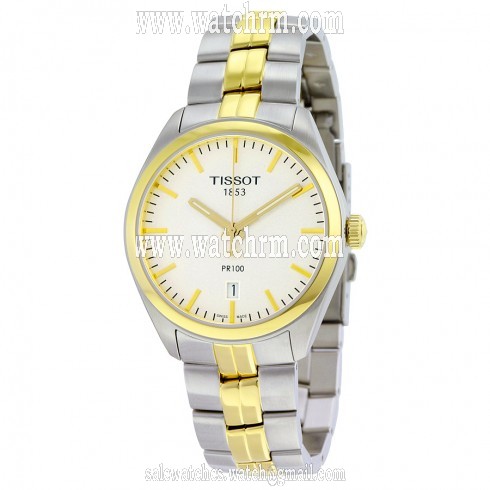 Tissot Quartz Silver Dial Two-tone Men's Watch T1014102203100