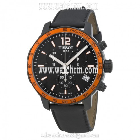 Tissot Quickster Black Dial Black Silicone Men's Watch T0954173605701