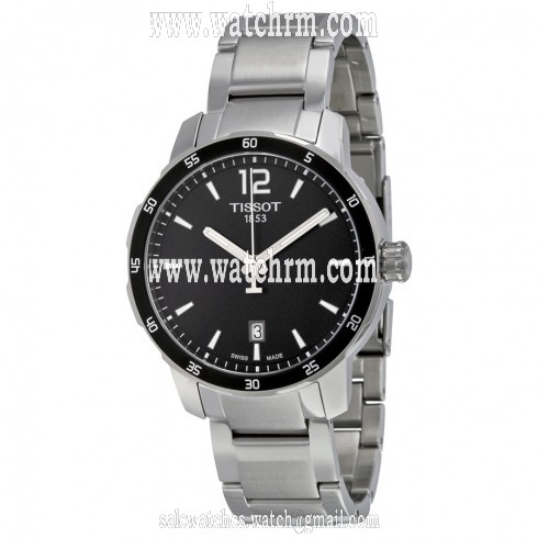 Tissot Quickster Black Dial Stainless Steel Men's Watch T0954101105700