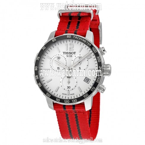 Tissot Quickster Chicago Bulls NBA Special Edition Silver Dial Men's Watch T0954171703704