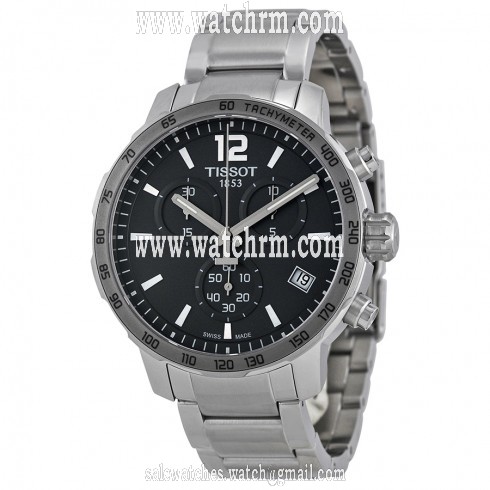 Tissot Quickster Chronograph Anthracite Dial Stainless Steel Men's Watch T0954171106700
