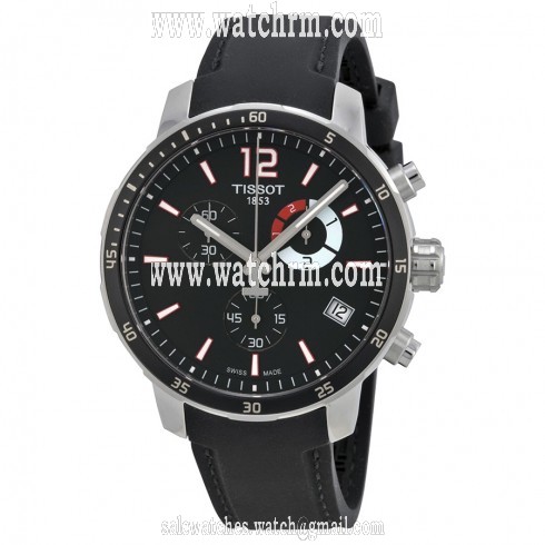 Tissot Quickster Soccer World Cup Black Dial Black Silicone Men's Watch T0954491705700