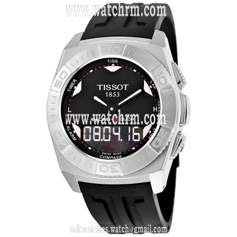 Tissot Racing-Touch Black Dial Black Chronograph Rubber Strap Men's Watch T0025201705100