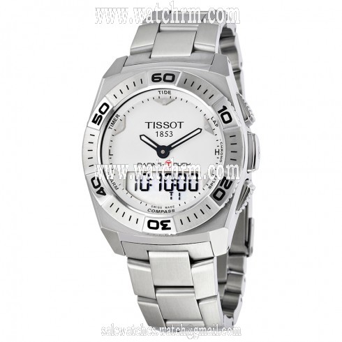 Tissot Racing Touch Silver Dial Stainless Steel Men's Watch T0025201103100