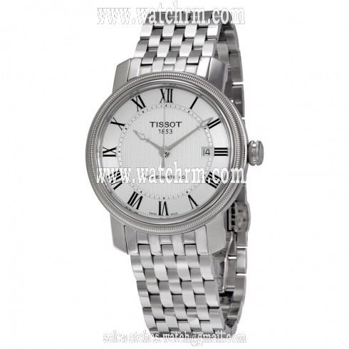 Tissot T-Classic Bridgeport Powermatic 80 Automatic Silver Dial Stainless Steel Men's Watch T0974071103300