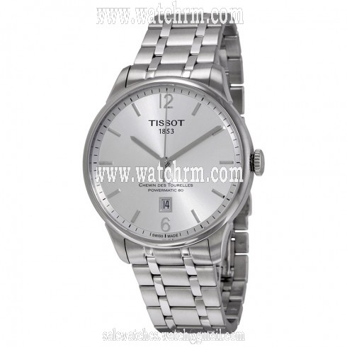Tissot T-Classic Chemin Des Tourelles Automatic Silver Dial Stainless Steel Men's Watch T0994071103700