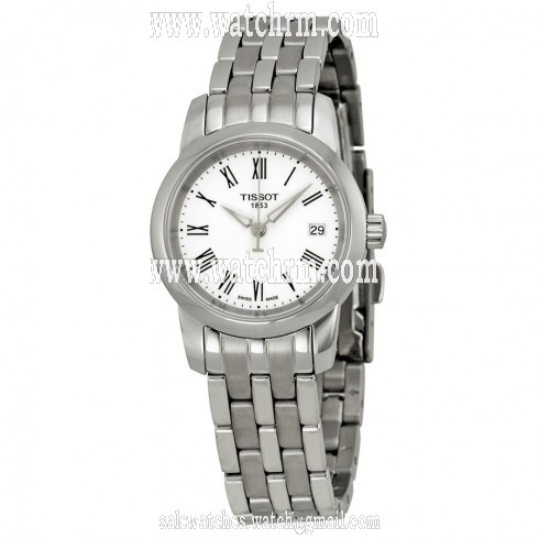 Tissot T-Classic Dream White Dial Stainless Steel Ladies Watch T033.210.11.013.00