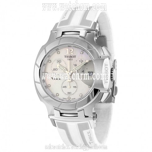 Tissot T-Race White Mother Of Pearl Dial White Silicone Men's Sports Watch T0484171711600