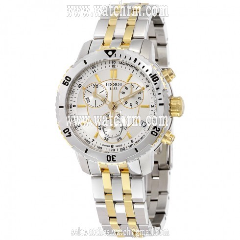 Tissot T-Sport PRS200 Chronograph Silver-tone Dial Men's Watch T0674172203100