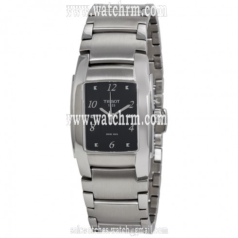Tissot T-10 Black Dial Stainless Steel Ladies Watch Ladies Watch T0733101105701