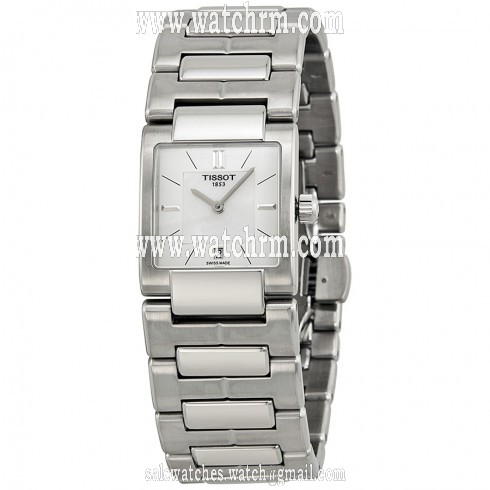 Tissot T2 White Dial Stainless Steel Ladies Watch T0903101111100