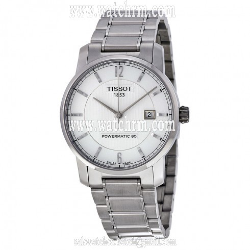 Tissot T-Classic Automatic Silver Dial Titanium Men's Watch T0874074403700