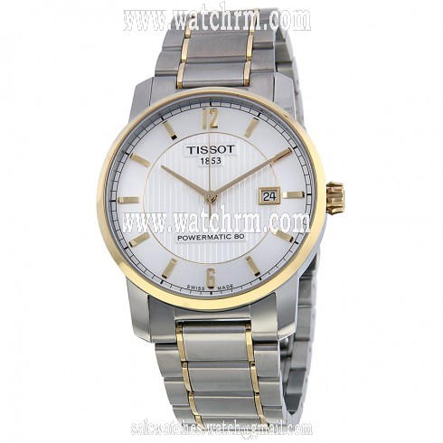 Tissot T-Classic Automatic Silver Dial Two-tone Men's Watch T0874075503700