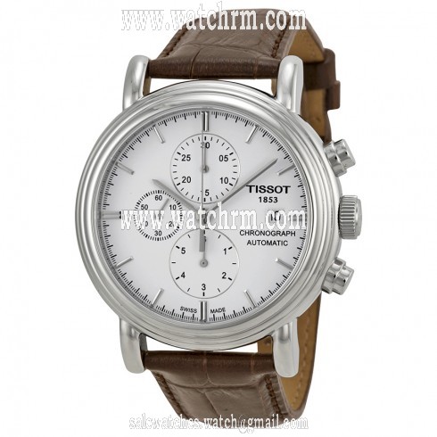 Tissot T-Classic Carson Chronograph Automatic Silver Dial Men's Watch T0684271601100
