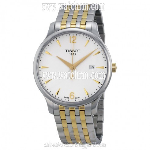 Tissot T-Classic Tradition White Dial Two-tone Men's Watch T0636102203700