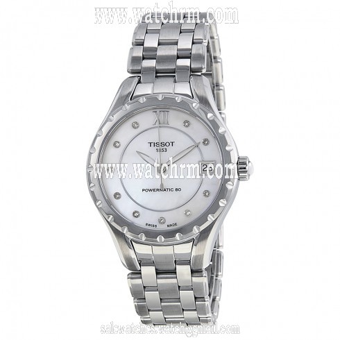 Tissot T-Lady Powermatic 80 Automatic Mother of Pearl Dial Stainless Steel Ladies Watch T0722071111600