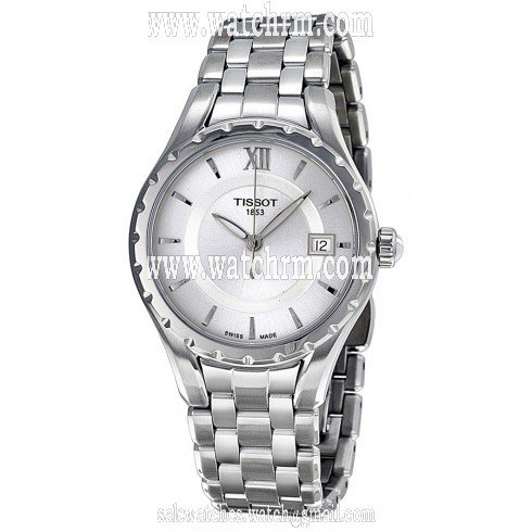 Tissot T-Lady Silver Dial Stainless Steel Ladies Watch T0722101103800