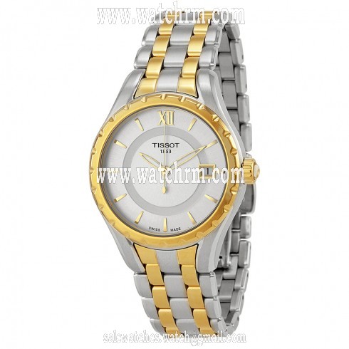 Tissot T-Lady Silver Dial Two-tone Ladies Watch Watch T0722102203800