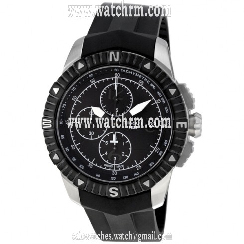 Tissot T-Navigator Automatic Black Dial Stainless Steel Men's Watch T0624271705700
