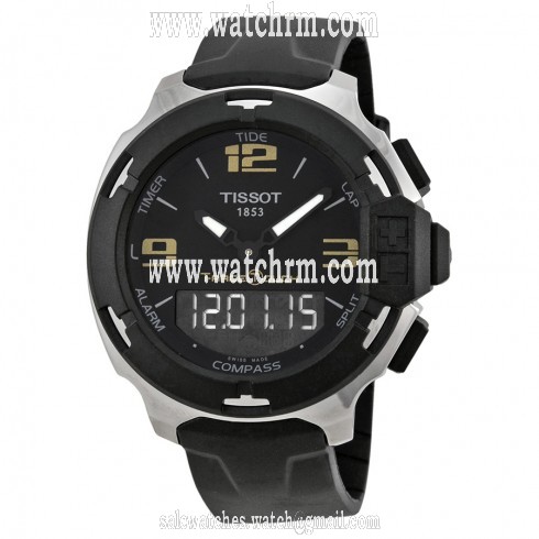 Tissot T-Race Touch Analog Digital Dial Black Synthetic Strap Men's Watch T0814201705700