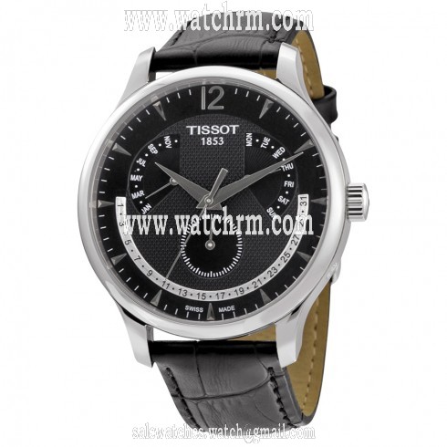 Tissot Tradition Black Dial Stainless Steel Men's Watch T0636371605700
