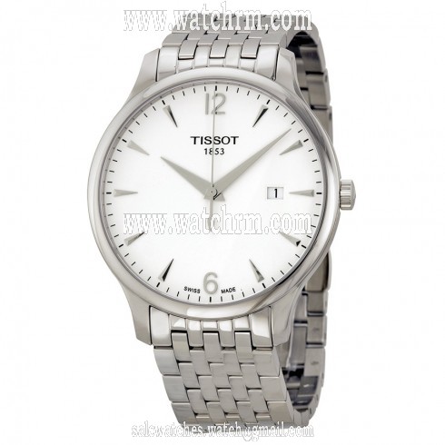 Tissot Tradition Silver Dial Stainless Steel Men's Watch T0636101103700