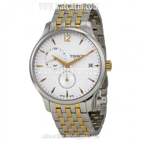 Tissot Tradition Silver Dial Two-tone Men's Watch T0636392203700