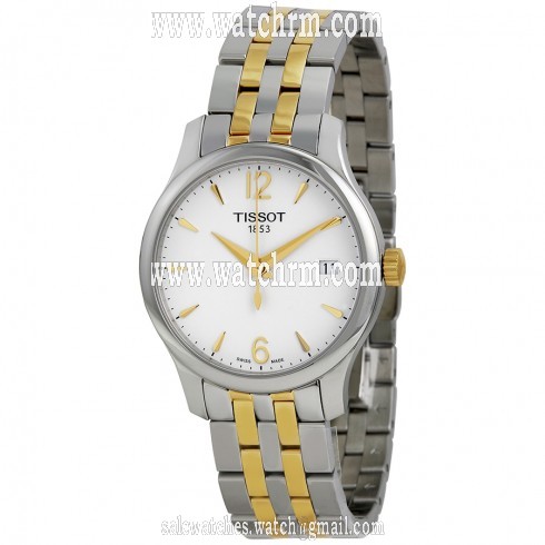 Tissot Tradition White Dial Two-tone Stainless Steel Ladies Watch T0632102203700