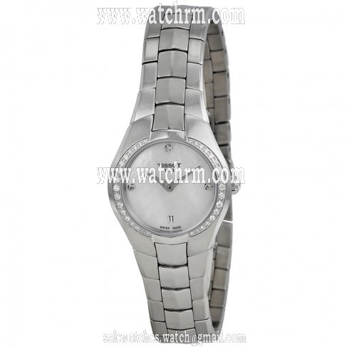 Tissot T-Round Cream Dial Stainless Steel Ladies Watch T0960096111600